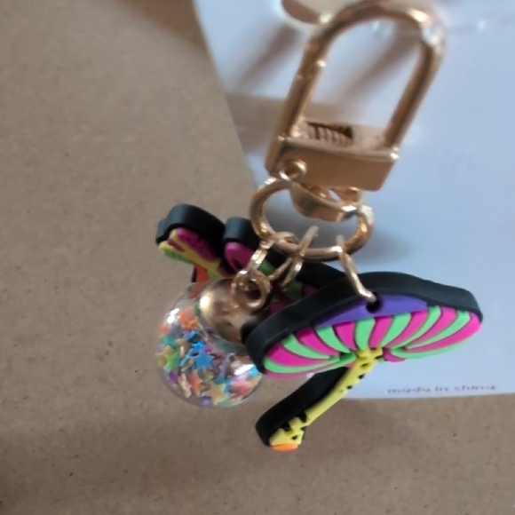 Colorful Mushroom Keychain Charm - Picture 4 of 4